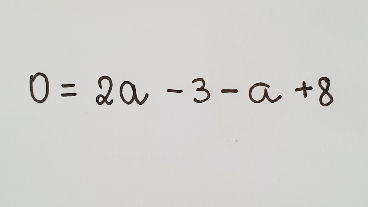 Thumbnail: Qual é o valor do a? Equação do 1º Grau - Professora Angela Matemática