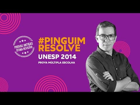 Thumbnail da aula: UNESP 2014  Primeira Fase [ O fluxo representa o volume de sangue ] Professor Pinguim