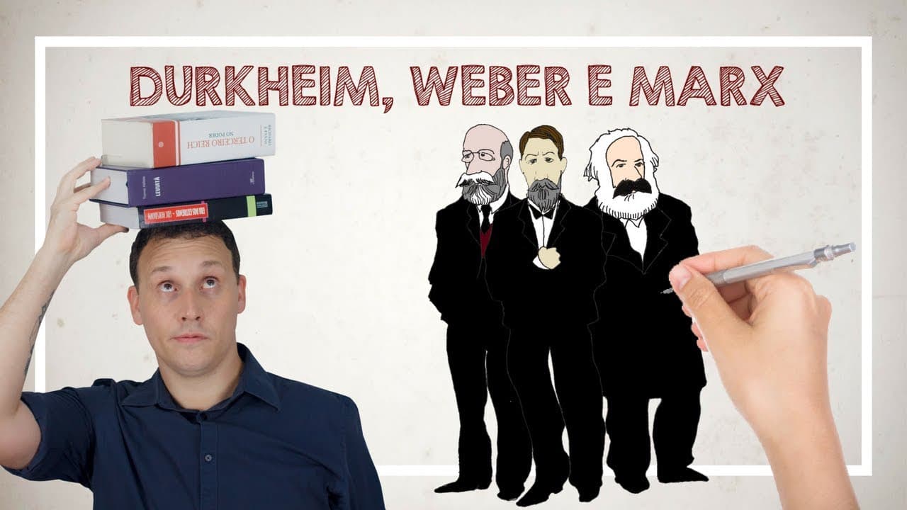 Thumbnail: DURKHEIM, WEBER E MARX.