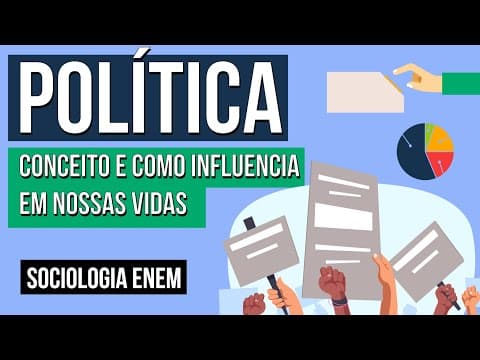 Thumbnail da aula: POLÍTICA: conceito e como influencia em nossas vidas | Sociologia para o Enem | Fábio Luís Pereira