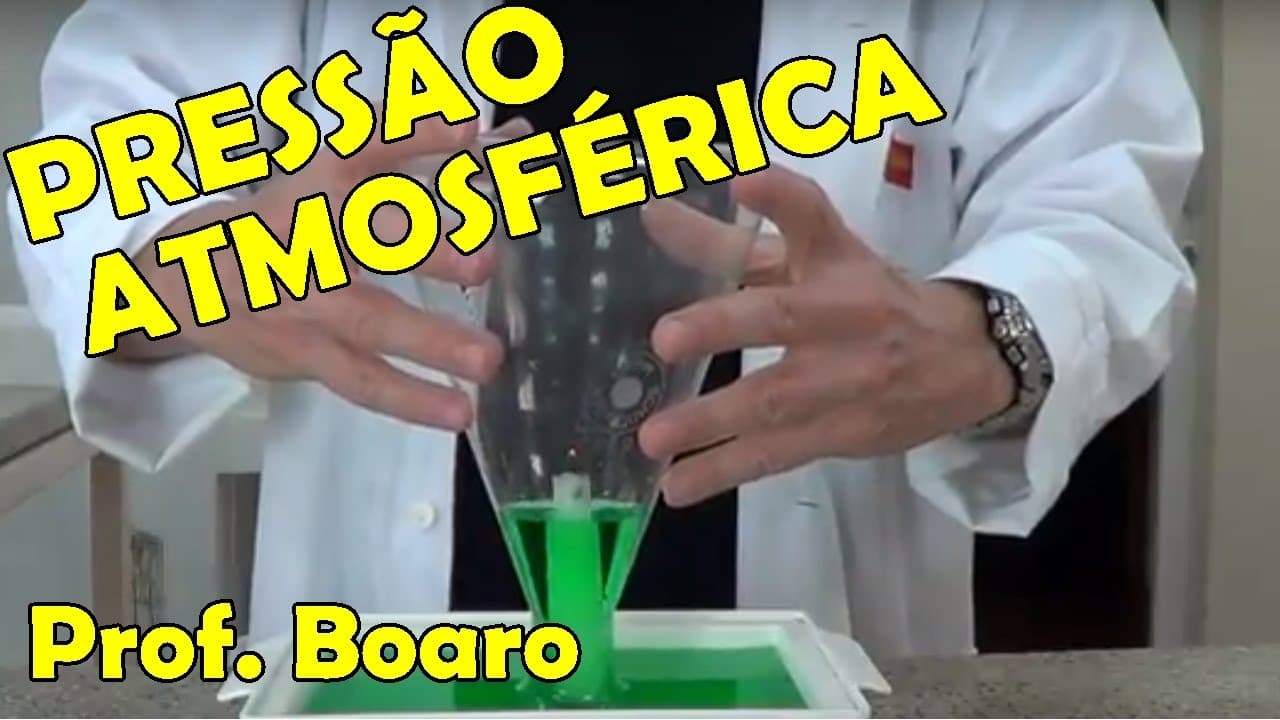 Thumbnail: PRESSÃO ATMOSFÉRICA - EXPERIÊNCIA DE FÍSICA - Prof  Boaro