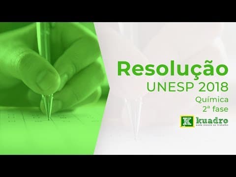 Thumbnail da aula: Química - Resolução Unesp 2018 (2ª fase)  - Eduardo Walneide