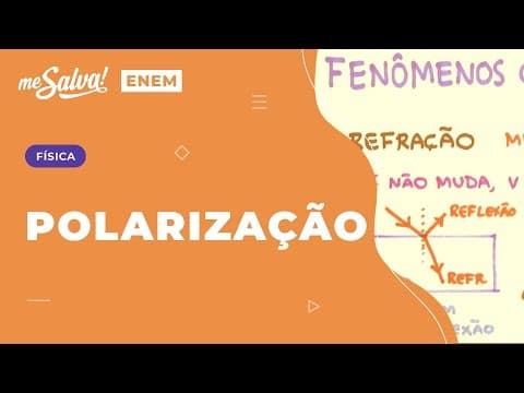 Thumbnail da aula: Polarização das Ondas Aula 8 - OND08