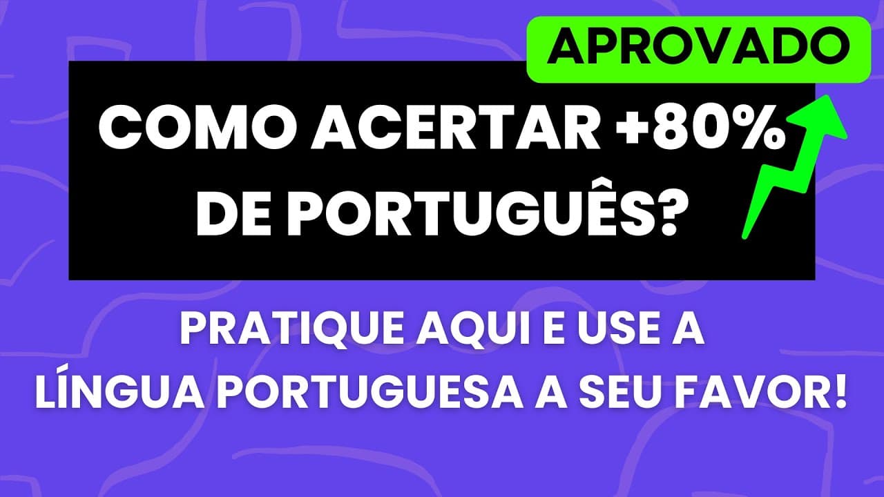 Thumbnail: COMO ACERTAR MAIS DE 80% DE PORTUGUÊS EM QUALQUER CONCURSO (Gramática para Concursos)