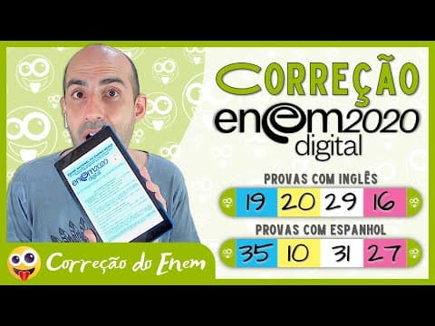 Thumbnail da aula: [CORREÇÃO DO ENEM] Questão 19 - Enem 2020 digital - Prova azul (inglês) ▷ Paradoxo: cultura de massa