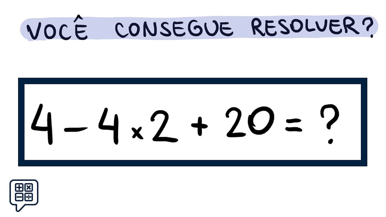 Thumbnail: 🤯 Qual é o valor da expressão? | Desafio de MATEMÁTICA: ordem das operações
