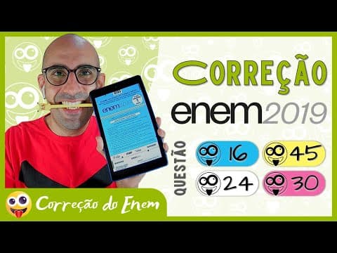 Thumbnail da aula: [CORREÇÃO DO ENEM] Questão 16 - Enem 2019 - Prova azul ▷ Ed Mort só vai