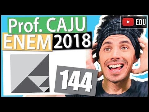 Thumbnail da aula: [ENEM 2018] 144 📓 GEOMETRIA PLANA Um quebra-cabeça consiste em recobrir um quadrado com triângulos