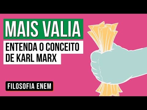 Thumbnail da aula: MAIS VALIA: entenda o conceito de Karl Marx | Sociologia para o Enem | Fábio Luís Pereira