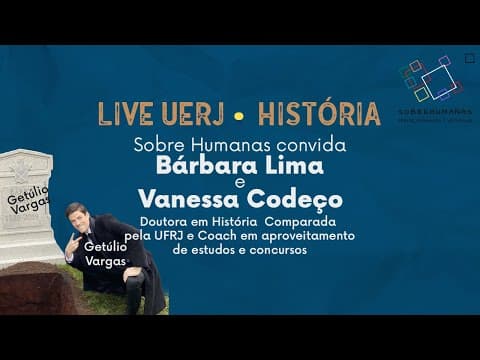 Thumbnail da aula: História e o vestibular da UERJ com Bárbara e Vanessa