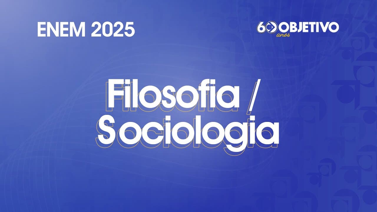 Thumbnail: Resolução Comentada - ENEM 2025 - 1º Dia - Filosofia e Sociologia