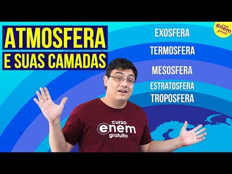 Thumbnail da aula: ATMOSFERA E SUAS CAMADAS | Resumo de Geografia para o Enem