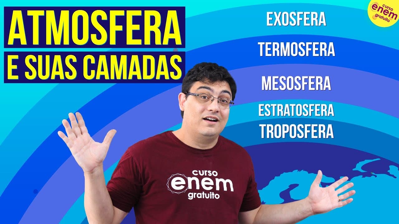 Thumbnail: ATMOSFERA E SUAS CAMADAS | Resumo de Geografia para o Enem