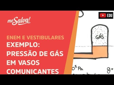 Thumbnail da aula: Me Salva! HID10 - Hidrostática - Exemplo: Pressão de Gás em Vasos Comunicantes
