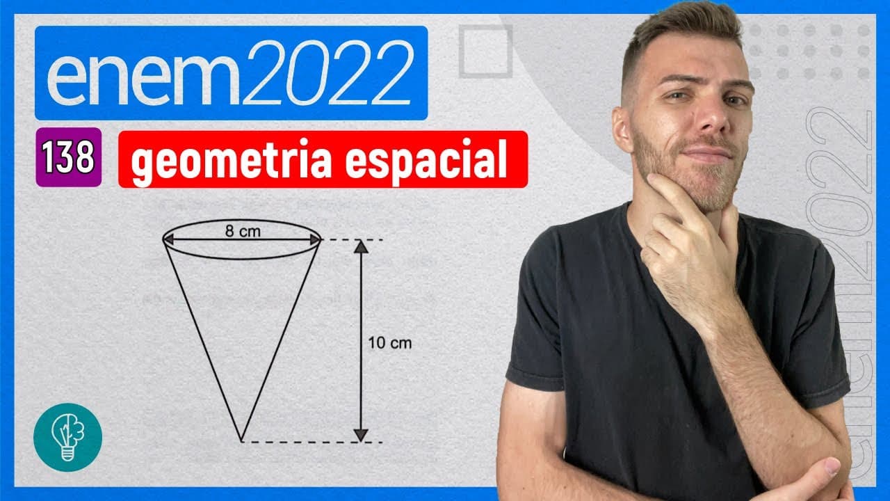Thumbnail: ENEM 2022 - Q138 - Uma empresa produz e vende um tipo de chocolate, maciço... - GEOMETRIA ESPACIAL