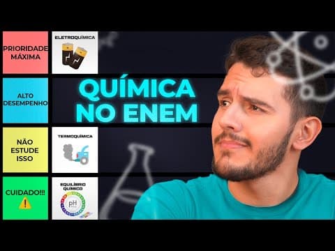 Thumbnail da aula: RANKEANDO MATÉRIAS de QUÍMICA no ENEM (melhor ordem para estudar)
