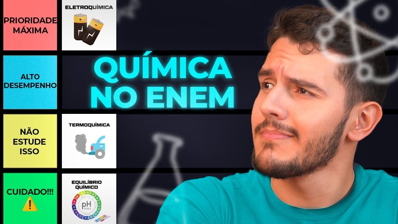 Thumbnail: RANKEANDO MATÉRIAS de QUÍMICA no ENEM (melhor ordem para estudar)