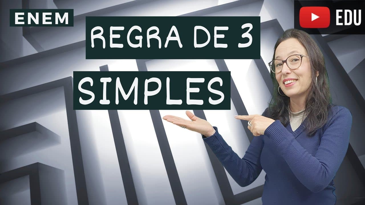 Thumbnail: 💎 Caiu no ENEM - Regra de Três Simples - Duas questões resolvidas - Professora Angela Matemática
