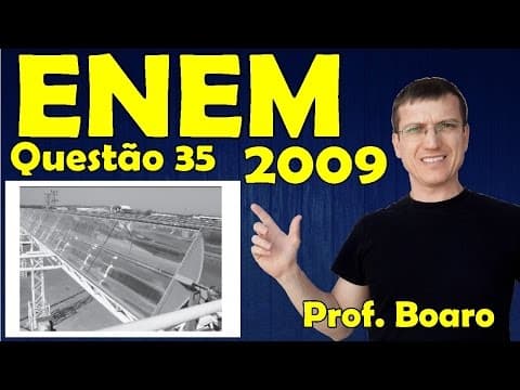 Thumbnail da aula: ENEM 2009 - Física - Termologia - Questão 35 resolvida (Caderno Azul) - Prof. Marcelo Boaro