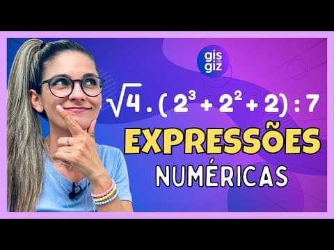 Thumbnail da aula: EXPRESSÃO NUMÉRICA com RAIZ e POTÊNCIA #03 \Prof. Gis/