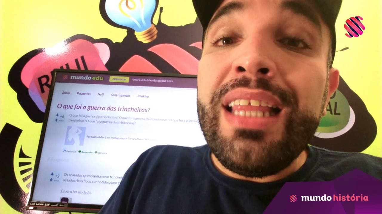 Thumbnail: Pergunte! - O que foi a guerra de trincheiras?