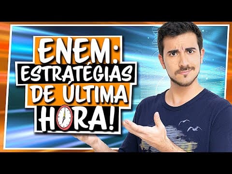 Thumbnail da aula: 1 MÊS PARA O ENEM! Dicas e Estratégias para ARRASAR no Enem