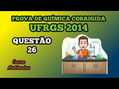Thumbnail da aula: 26 de 2014 da prova de química da UFRGS - Um tanque de flutuação contém uma solução aquosa com