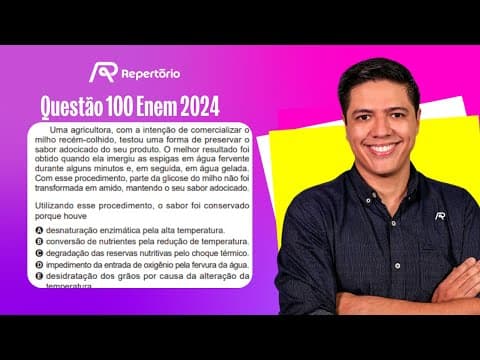 Thumbnail da aula: [ENEM 2024] Questão 100: Uma agricultora, com a intenção de comercializar...