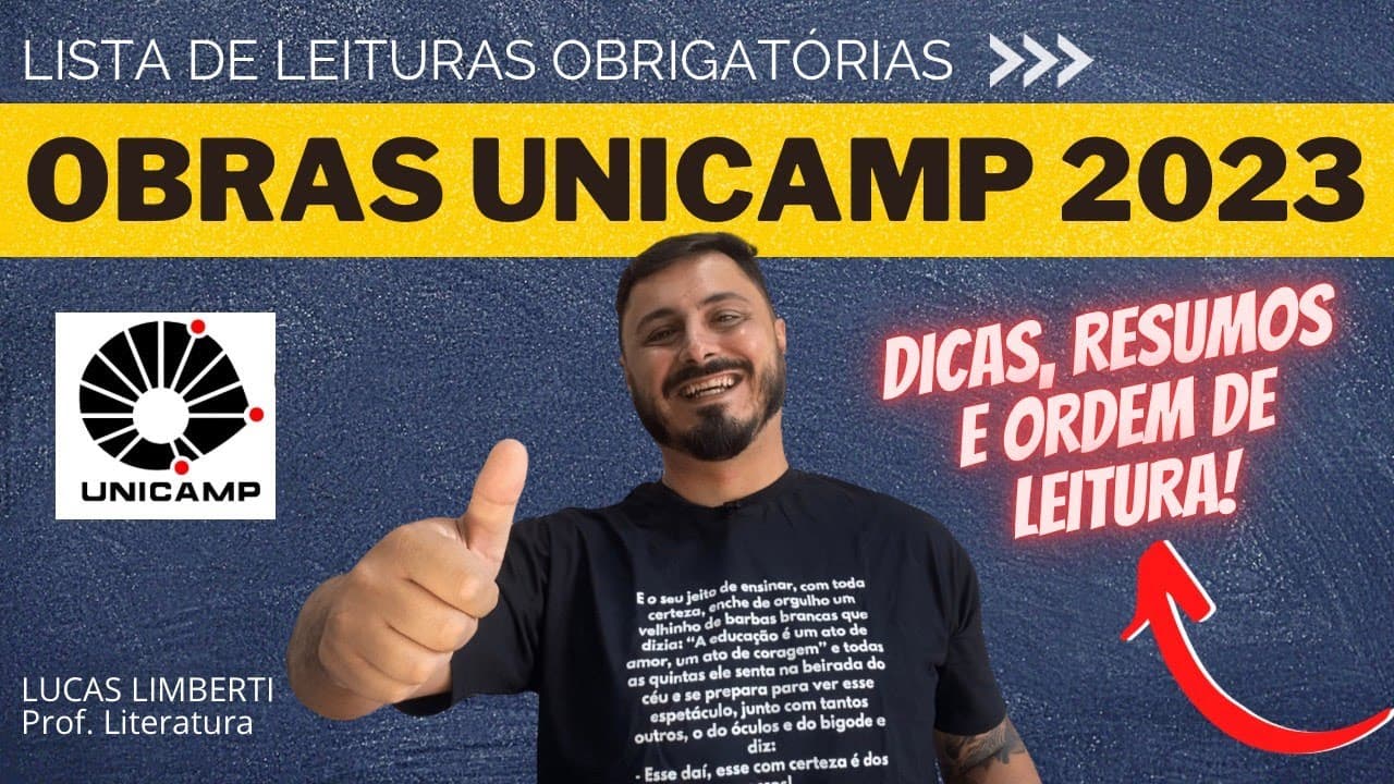 Thumbnail: DICA | Em que ordem ler os livros da UNICAMP (Comentários sobre a lista e análise das obras