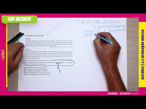 Thumbnail da aula: A CONCEPÇÃO DA REVOLUÇÃO INGLESA APRESENTADA NO TEXTO II (...) | REVOLUÇÃO INGLESA