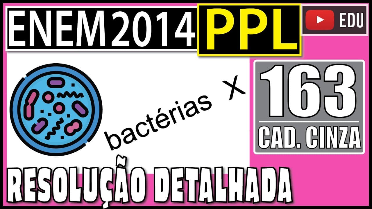 Thumbnail: [ENEM 2014 PPL] 163 📓 POTENCIAÇÃO Pesquisas indicam que o número de bactérias X é duplicado a