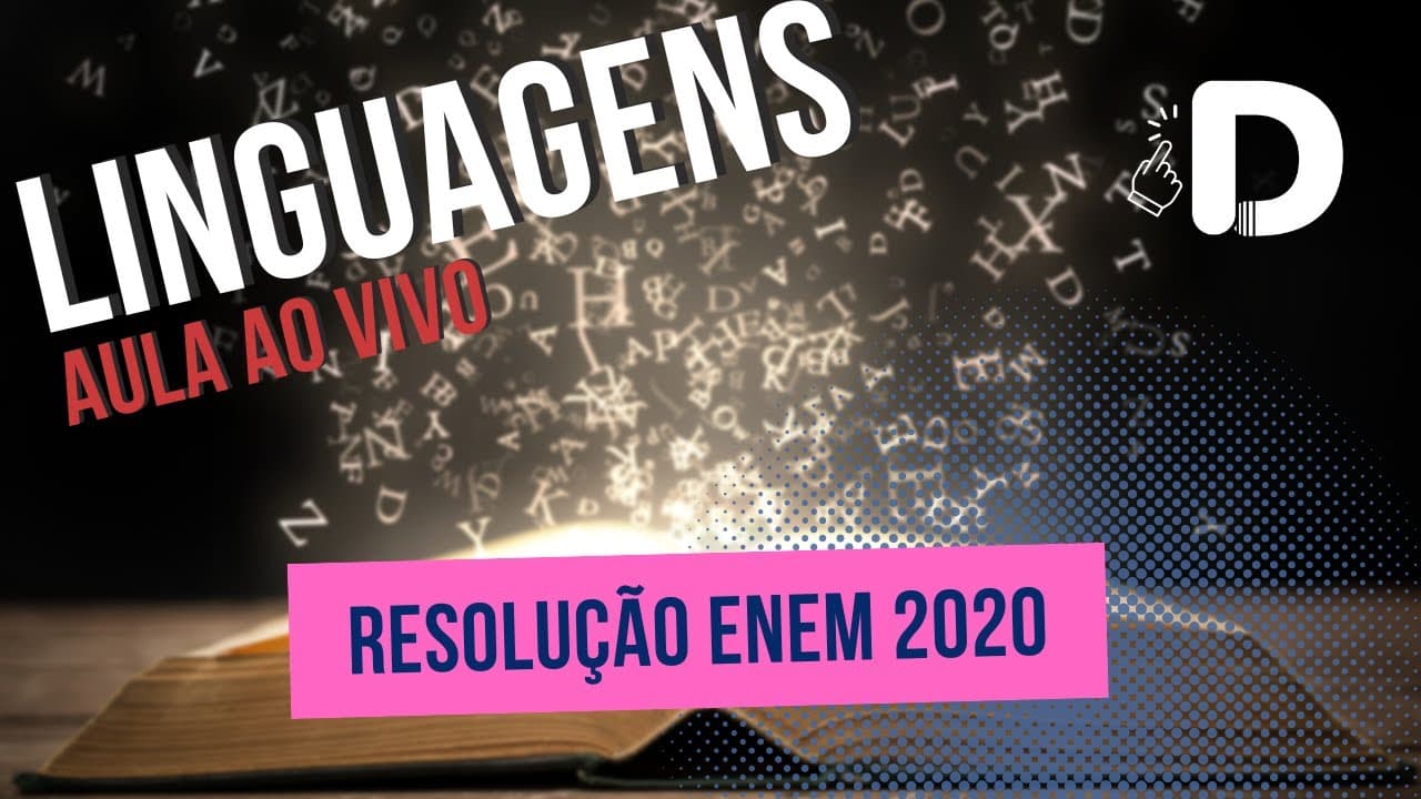 Thumbnail: Linguagens - Resolução Enem 2020 - Aula ao vivo