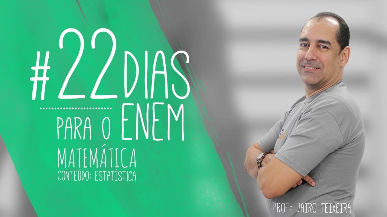 Thumbnail: 22 Dias para o Enem | Matemática - Estatística