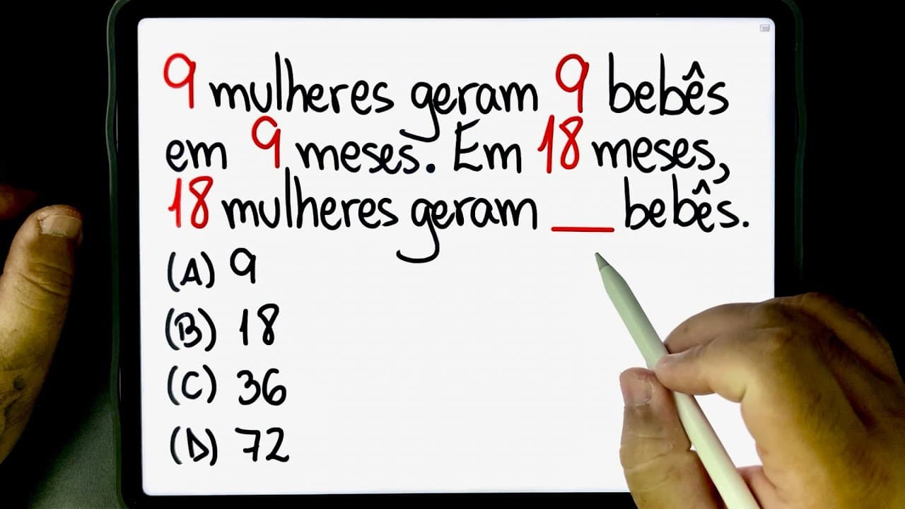 Thumbnail: 🔥 9 MULHERES geram 9 BEBÊS em 9 MESES. Em 18 MESES, 18 MULHERES geram ❓ BEBÊS. Você consegue fazer?