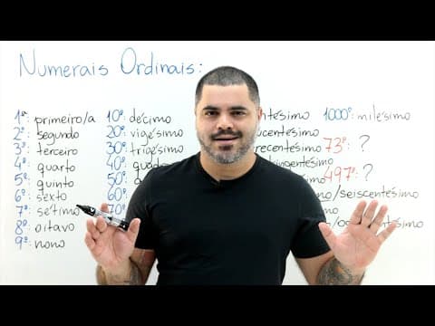 Thumbnail da aula: 🔵 Como Escrever Numerais Ordinais por Extenso de 1º a 1000º? | Curso Pré-Matemática | Aula 3