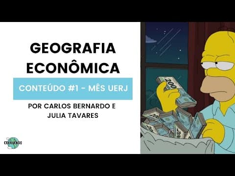 Thumbnail da aula: Questões de Geografia Econômica (Por Carlos Bernardo) - #UERJ2021