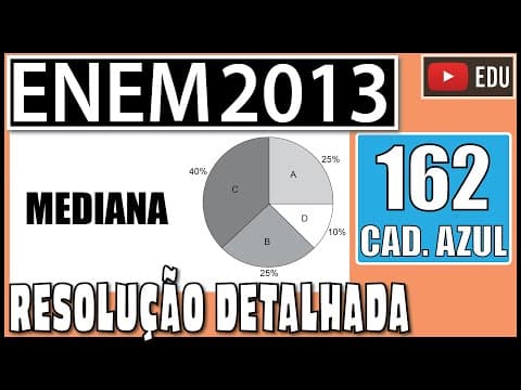 Thumbnail da aula: [ENEM 2013] 162 📘 MEDIANA - Foi realizado um levantamento nos 200 hotéis de uma cidade