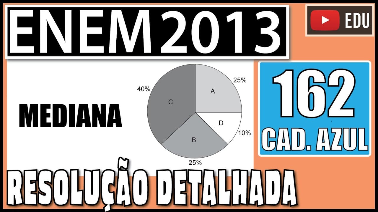 Thumbnail: [ENEM 2013] 162 📘 MEDIANA - Foi realizado um levantamento nos 200 hotéis de uma cidade
