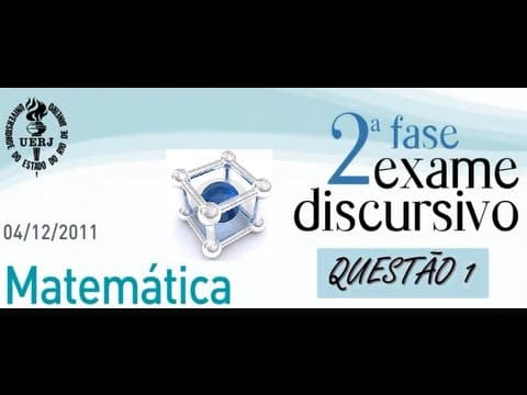 Thumbnail da aula: QUESTÃO 01 RESOLVIDA (PORCENTAGEM) UERJ 2012 MATEMÁTICA 2° FASE