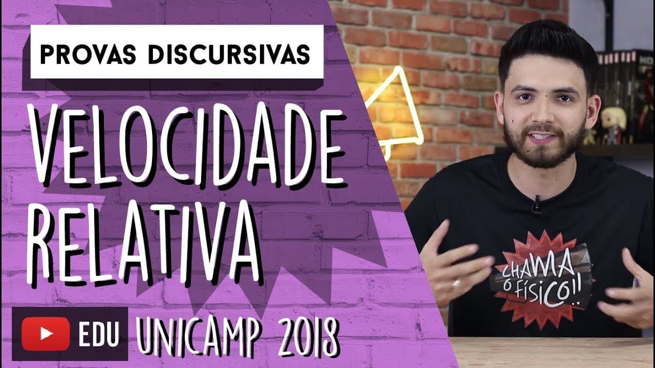 Thumbnail: Velocidade Relativa em uma Esteira (UNICAMP 2018) | DISCURSIVAS