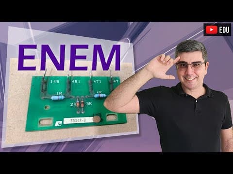 Thumbnail da aula: Enem 2020 e um divisor de tensão... associações de resistores