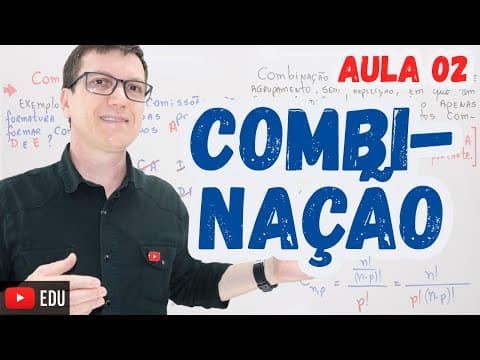 Thumbnail da aula: COMBINAÇÃO | ANÁLISE COMBINATÓRIA | Professor Boaro | AULA 2