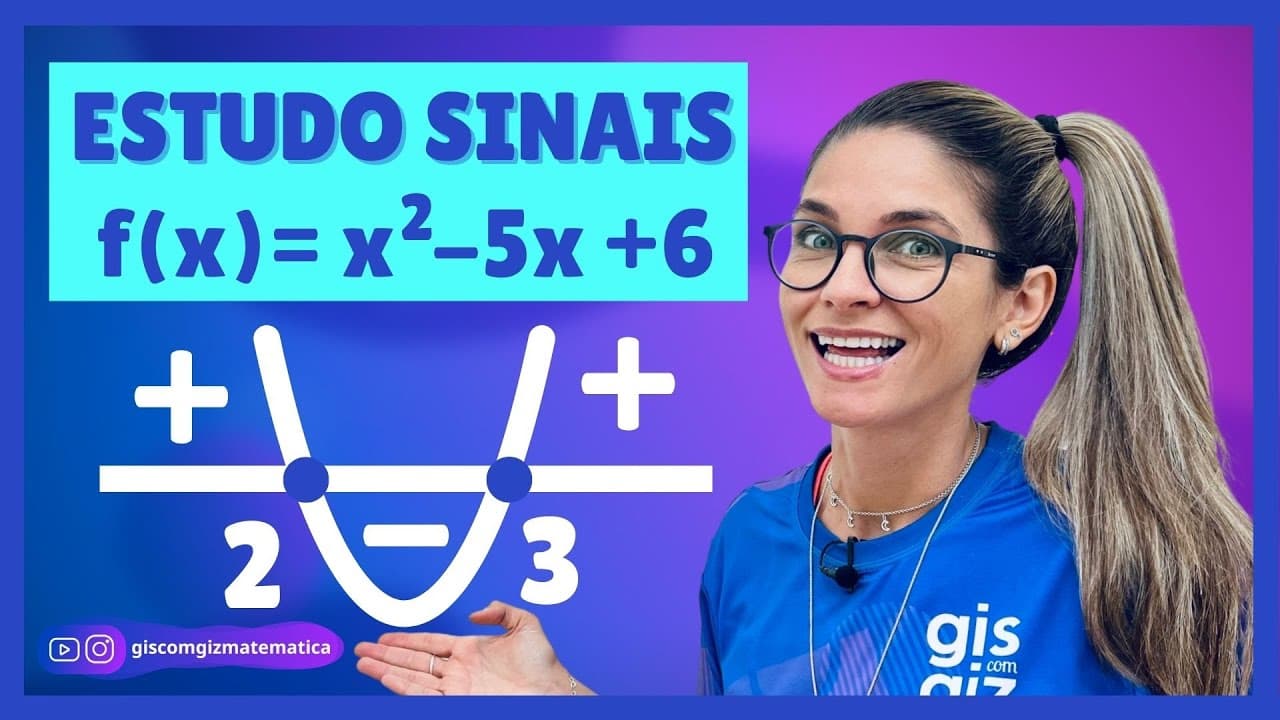 Thumbnail: ESTUDO DOS SINAIS DA FUNÇÃO QUADRÁTICA | SEGUNDO 2º GRAU