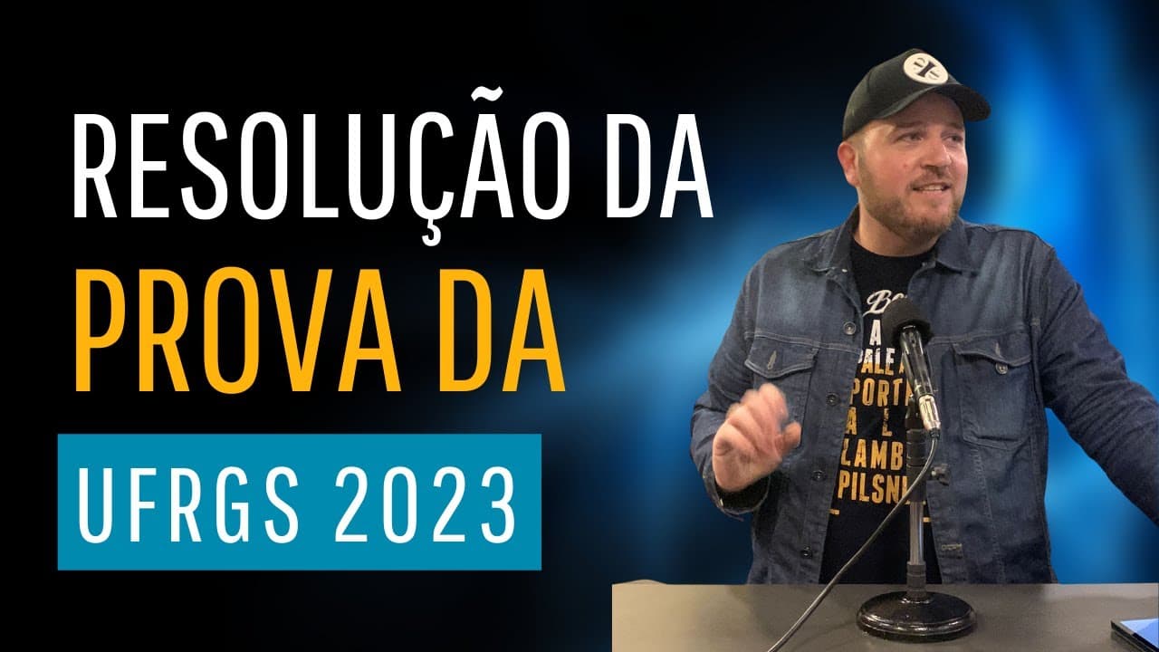Thumbnail: Resolução da questão 18 da prova da UFRGS 2023 - Um bloco de 6 kg desliza, sem atrito, sobre uma...