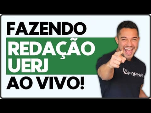 Thumbnail da aula: Fazendo redação modelo UERJ ao vivo | PROFINHO da REDAÇÃO
