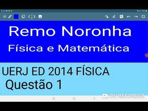 Thumbnail da aula: UERJ 2014 discursiva de física questão 1