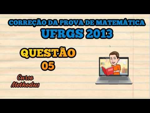 Thumbnail da aula: 05 de 2013 da prova de matemática da UFRGS - O gráfico e os dados abaixo mostram a precipitação de