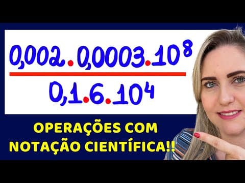 Thumbnail da aula: 😱POR ONDE COMEÇAR ?? NOTAÇÃO CIENTÍFICA !! Matemática básica todo dia.📚🚀