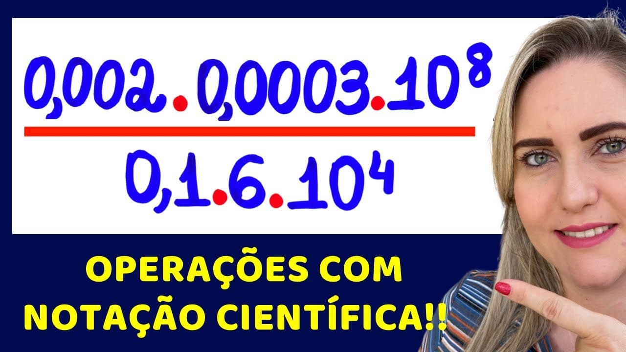 Thumbnail: 😱POR ONDE COMEÇAR ?? NOTAÇÃO CIENTÍFICA !! Matemática básica todo dia.📚🚀