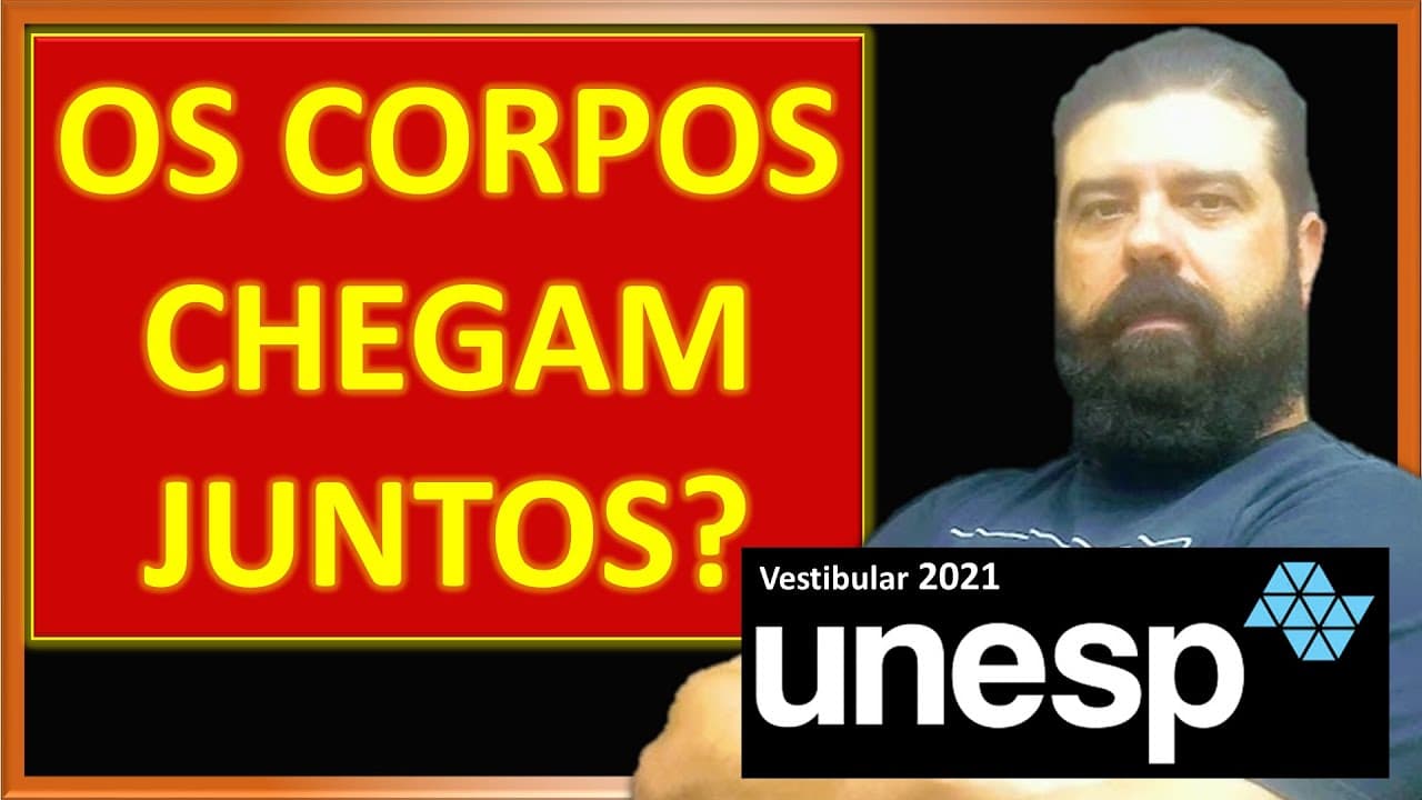 Thumbnail: Unesp 2021 #79 - A energia mecânica na queda dos corpos